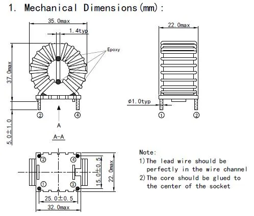 Ikp Electronics Vertical Common Mode Choke, melhor fabricante de inductores da China