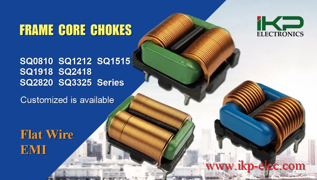 Indutores de modo comum de linha plana de tipo Sq/UC3325