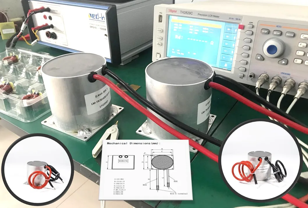 Novo Ikp Choke CTN 0.4m 80A China Power Reactor Indutor Obc de modo comum