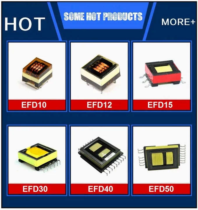 Transformador de pulso de alta frequência SMPS de tipo SMD Efd Core